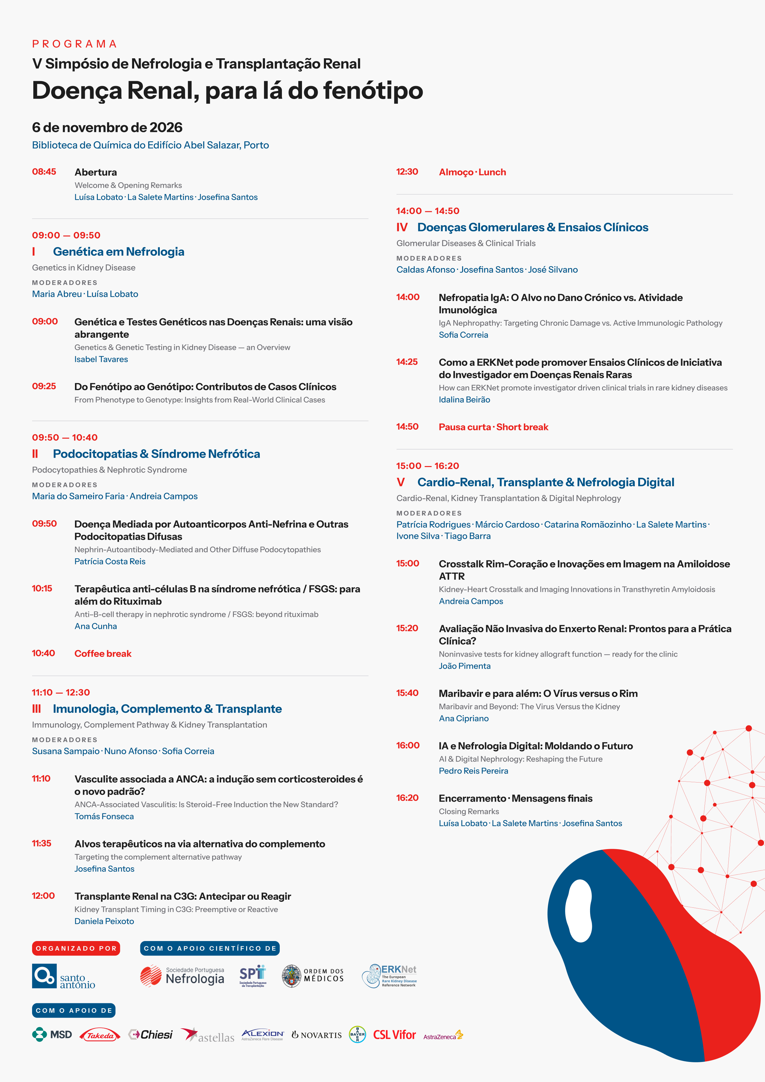 Programa do V Simpósio de Nefrologia e Transplantação Renal